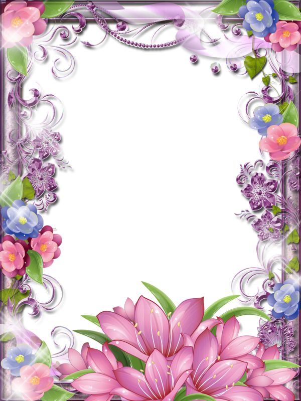 Featured image of post Colorful Floral Borders And Frames : The following free flower borders are a combination of designs i have created myself for download an effective design to use as a photo frame, or print onto an acetate sheet for a great scrapbook overlay.