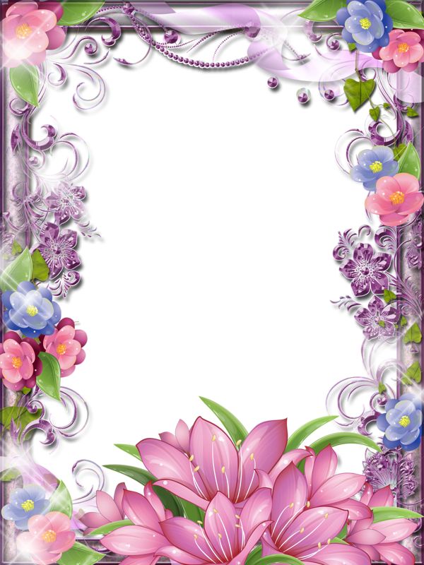 Beautiful Flower Border Design Drawing Vector floral borders, flower