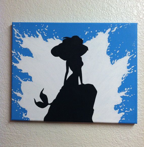 Disney Silhouette Painting - The Little Mermaid, Part of Your 
