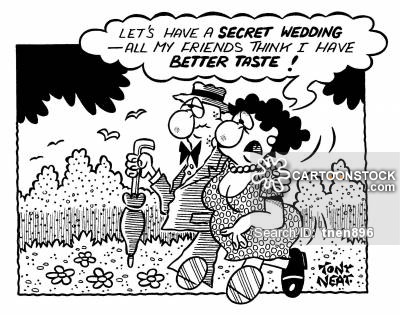Secret Weddings Cartoons and Comics - funny pictures from CartoonStock