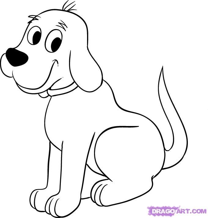 How to Draw Clifford the Big Red Dog, Step by Step, Pbs Characters 