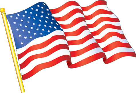 Waving American Flag Clip Art Moving - Gallery