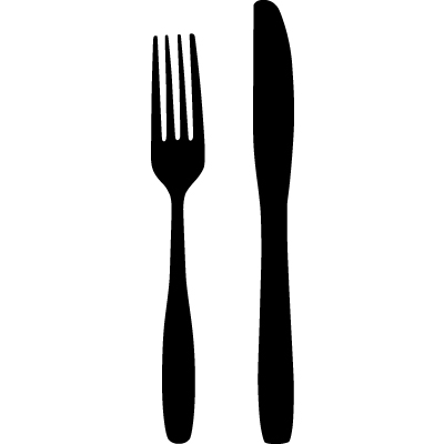 a knife and fork