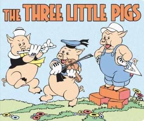 Image - Three little pigs edit small  - Disney Wiki