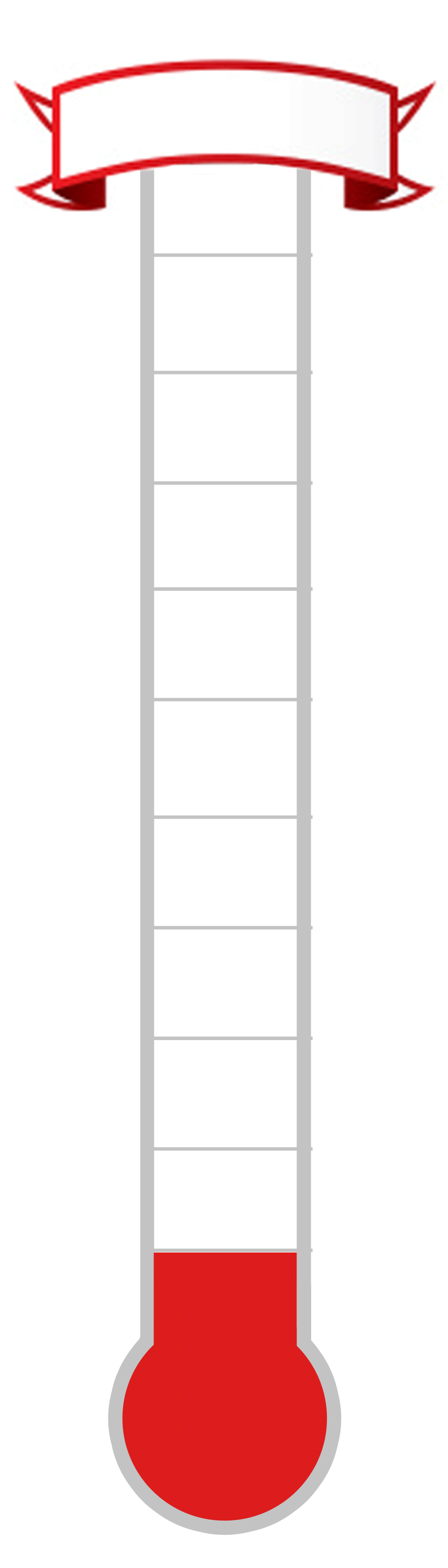 Printable Goal Chart Thermometer