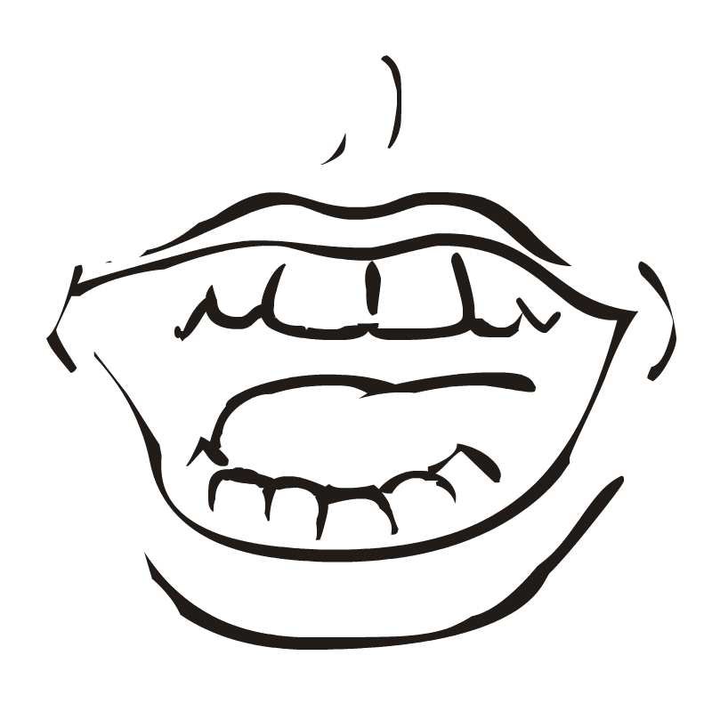 Lips Clipart Black And White