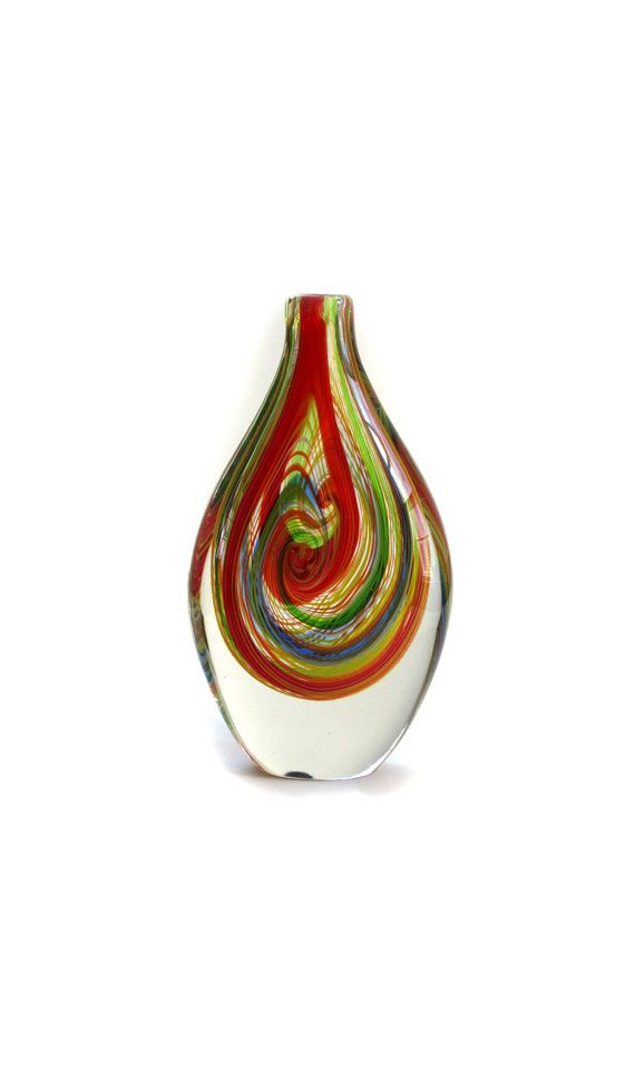 Vintage Abstract Italian Art Glass - Multi-color