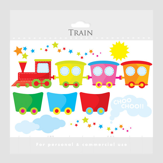 Popular items for train clipart 