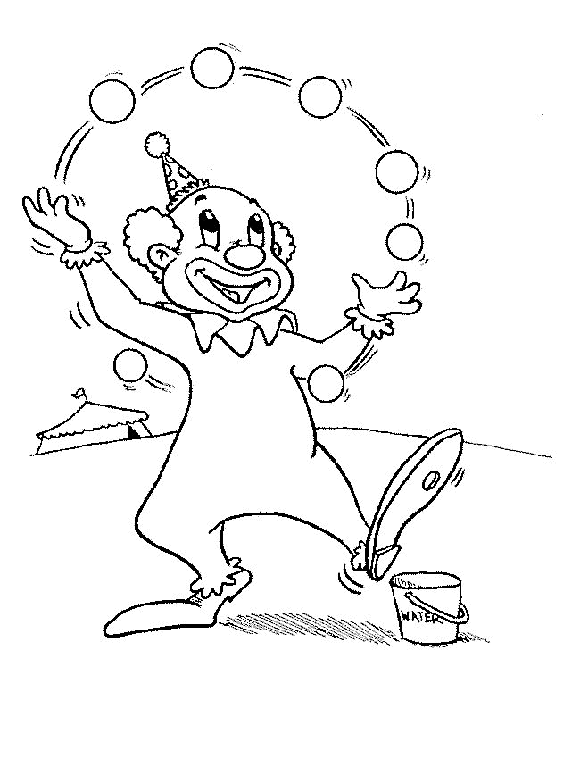 Coloring Page - Clown coloring pages 17