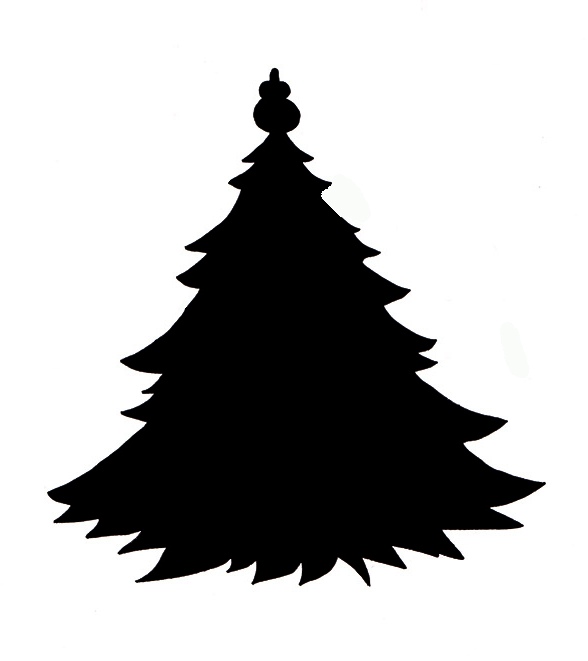 My Home Reference christmas tree silhouette vector | My Home Reference