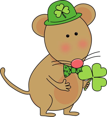 Saint Patrick's Day Mouse Clip Art - Saint Patrick's Day Mouse Image