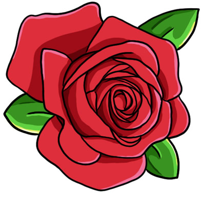 Rose clip art | Things To Draw | Clipart library