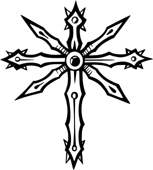 Tribal Cross. Free vector clipart sample for vehicle graphics and 