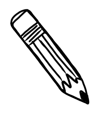 pencil clipart black and white - Clip Art Library