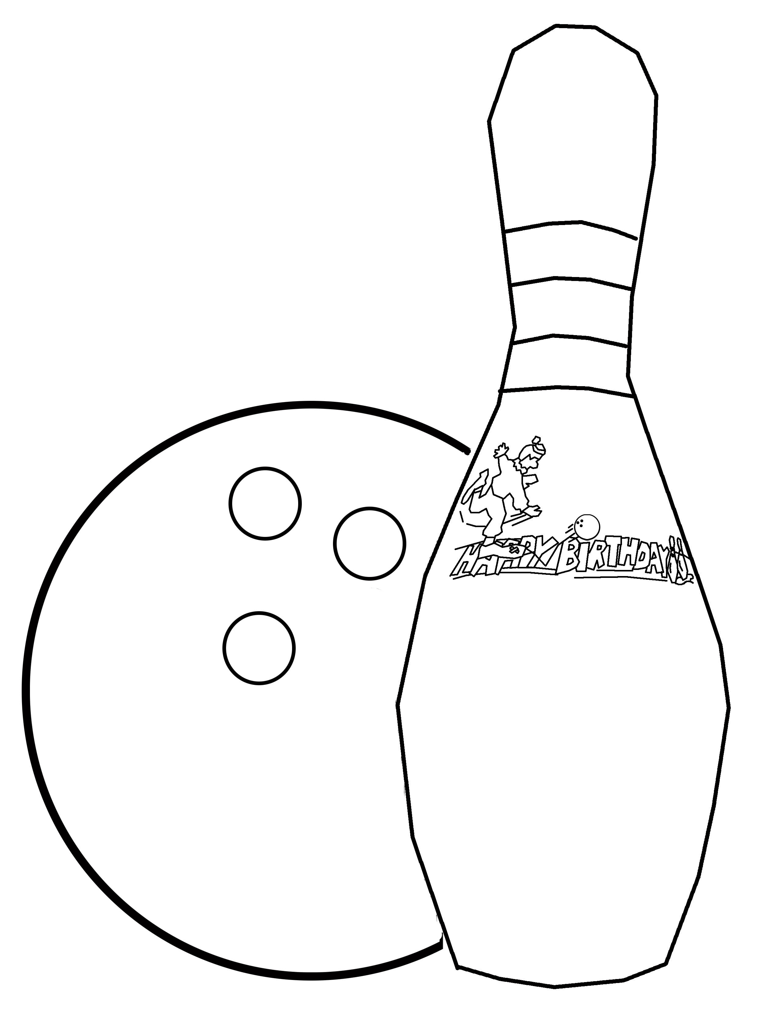 Free Bowling Pictures To Color Download Free Clip Art Free