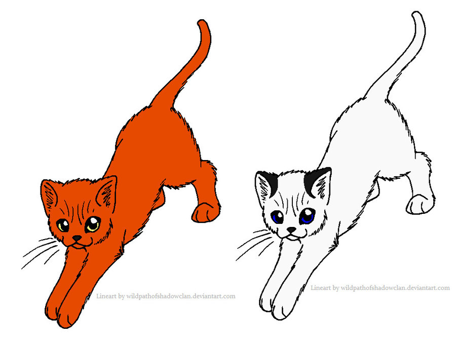 Warrior Cat Breedables (free) by Kurai-Phantom on Clipart library