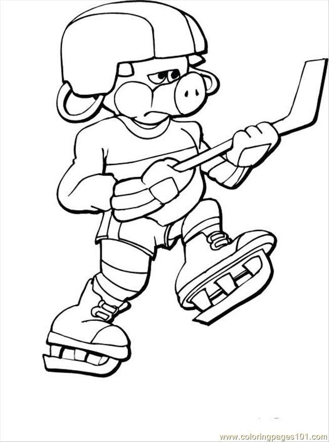 pig walking ball Colouring Pages