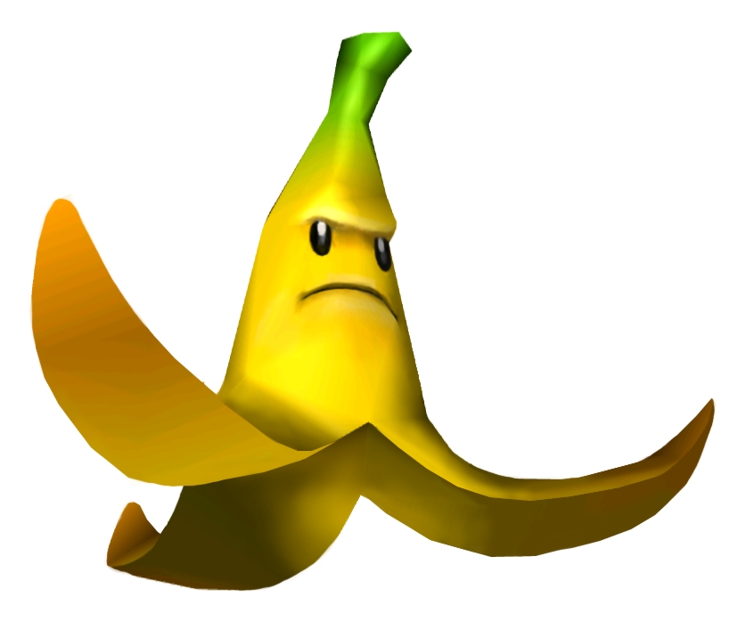 Banana Peel - The Mario Kart Racing Wiki - Mario Kart, Mario Kart 