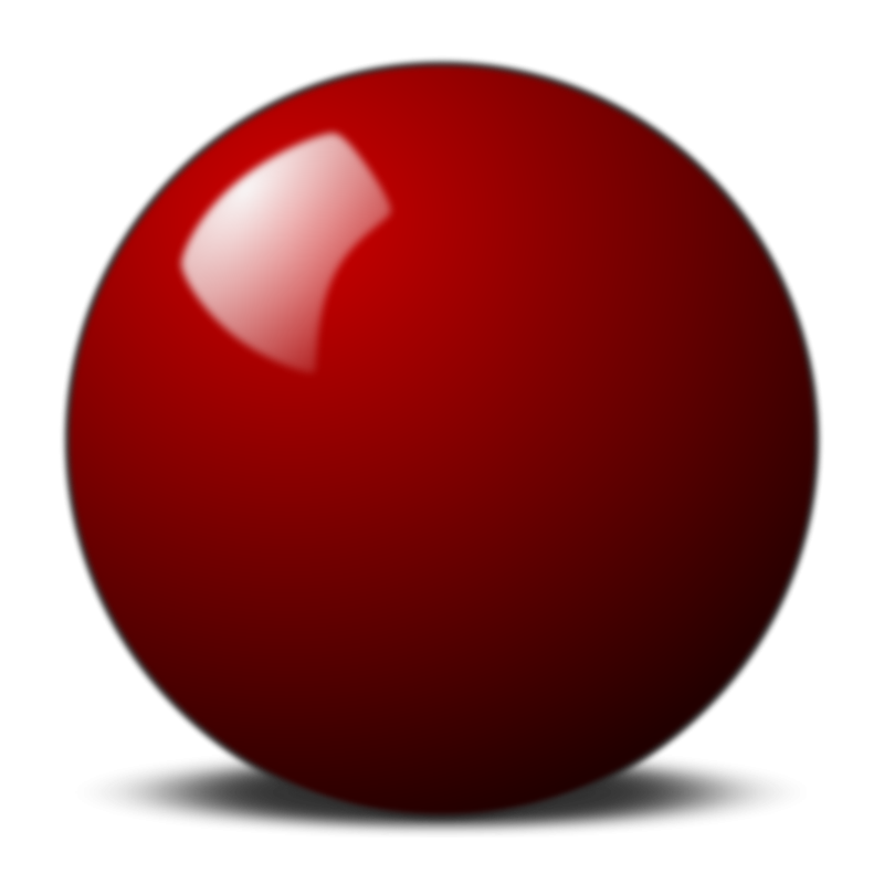 Stellaris Red Snooker Ball image - vector clip art online, royalty 