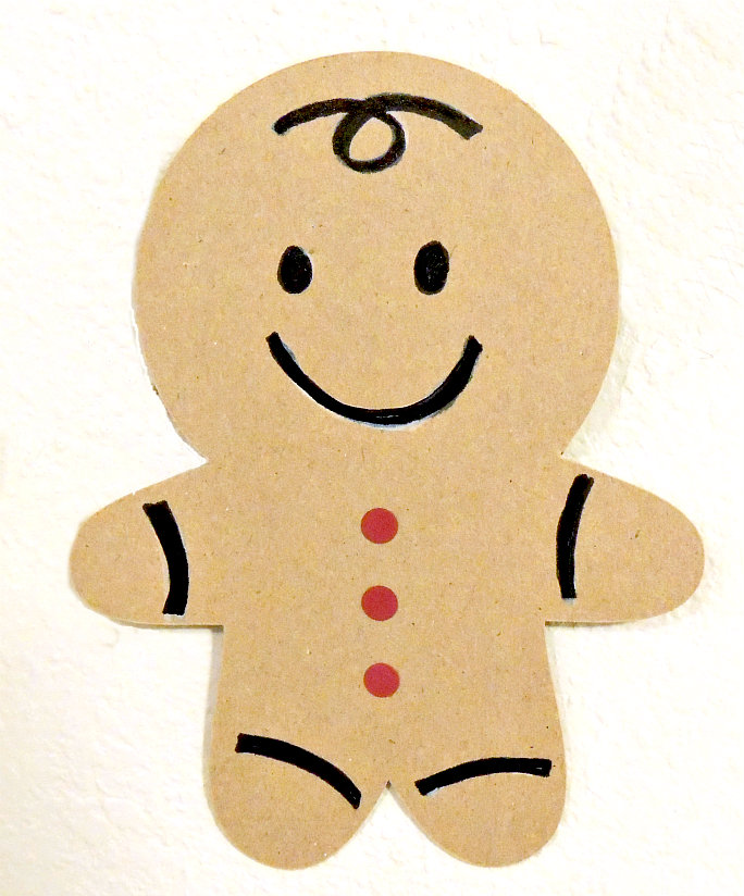 Gingerbread Man Silhouette