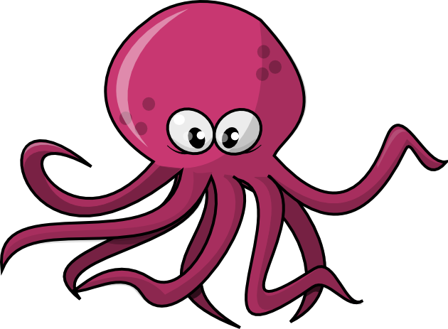 Free Cartoon Octopus Clip Art