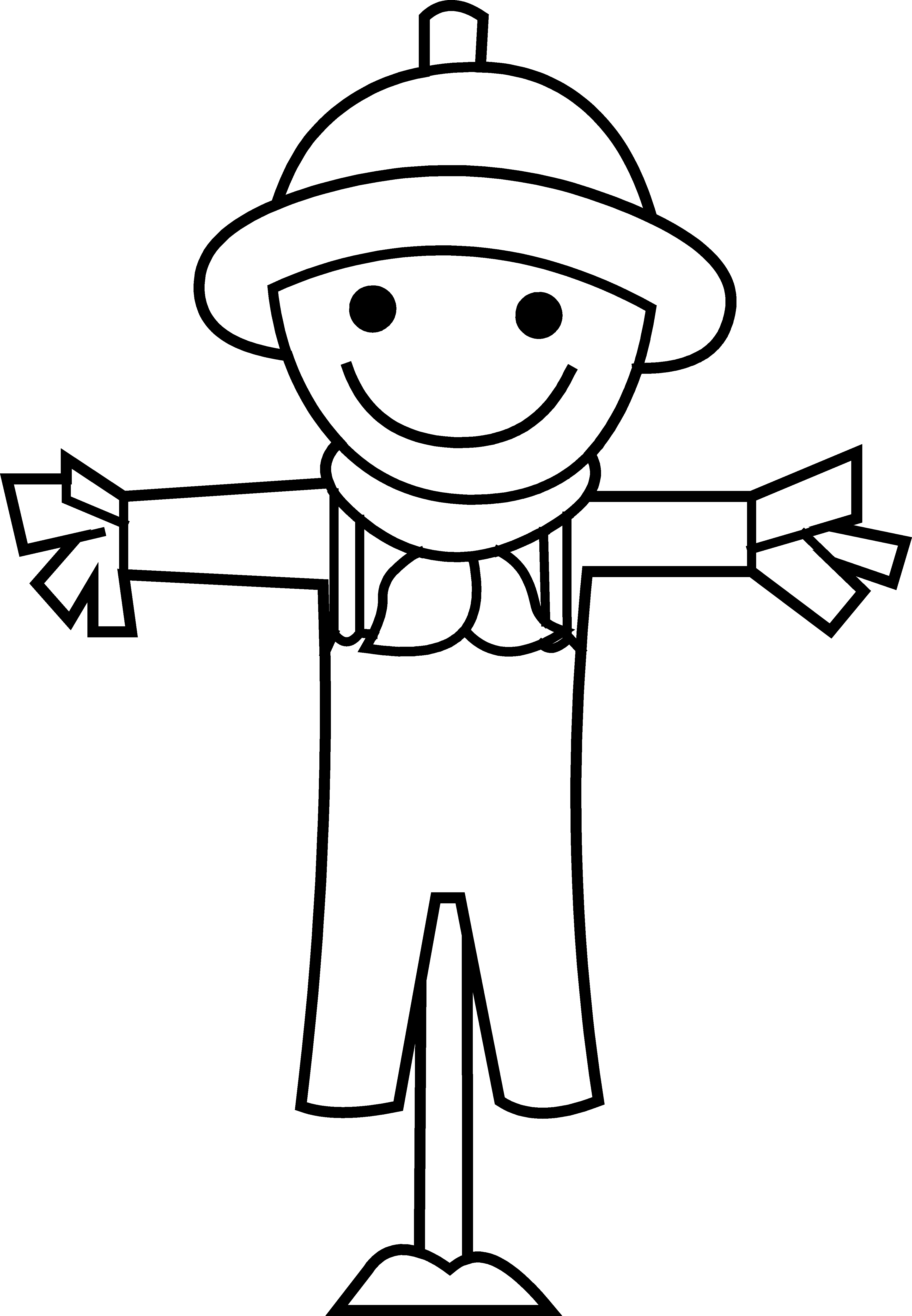 Scarecrow Clip Art Black And White | Clipart library - Free Clipart 