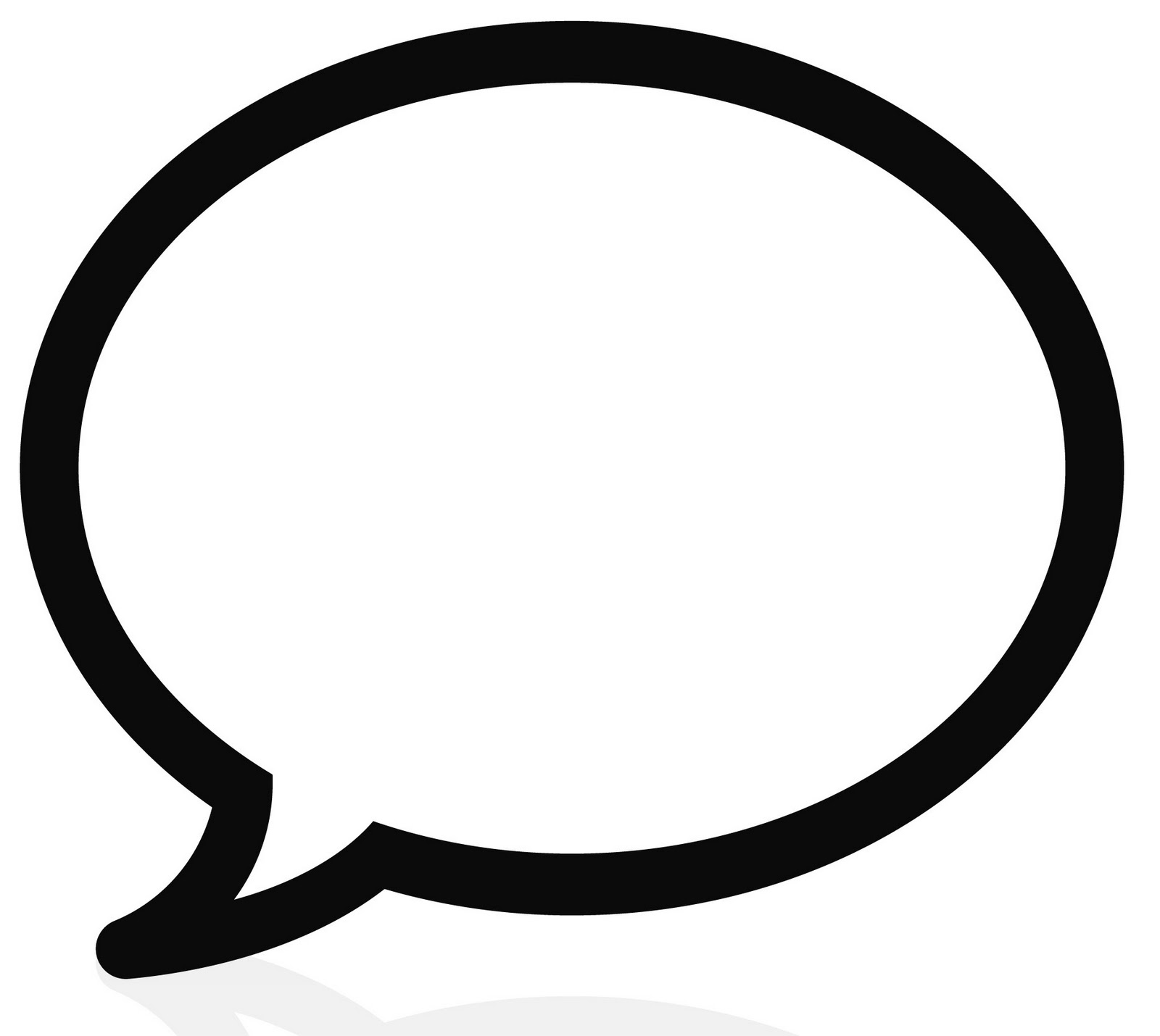 Speech Bubble Template With Lines - Clipart library