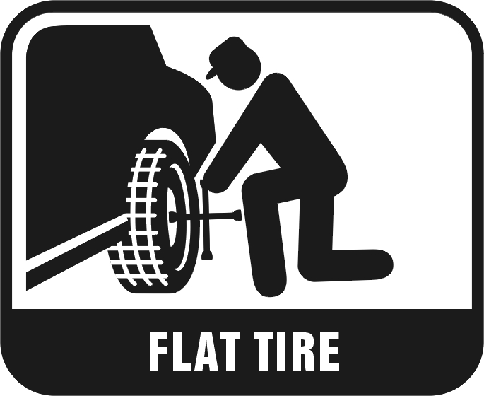 Pix For  Flat Tire Clipart