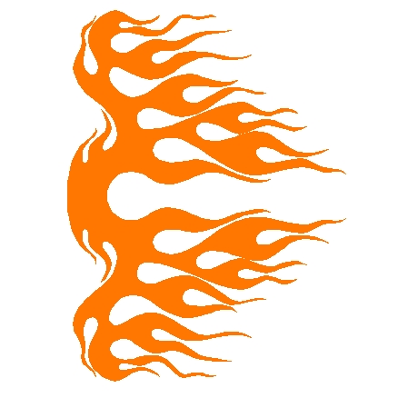 Flame Decal Designs, flame decals, flame stickers, fire tribal 