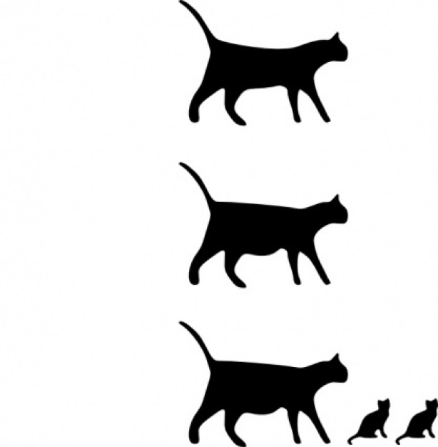 Cat Icons clip art Vector | Free Download