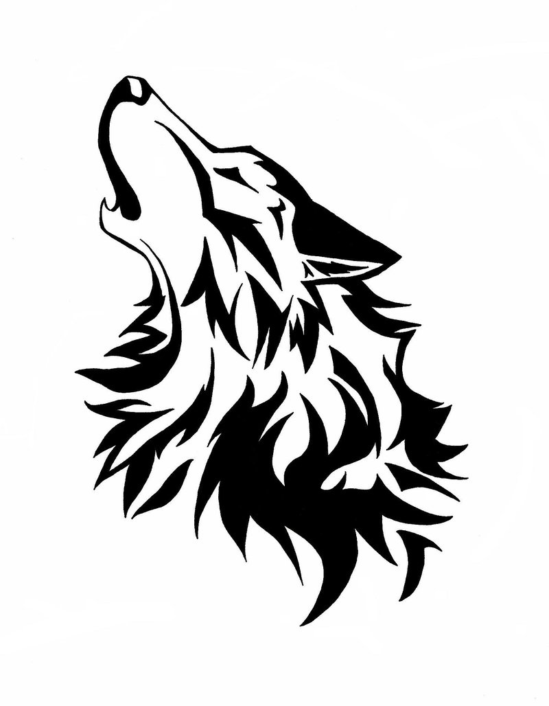 Commision Howling Wolf By Wolfsouled image - vector clip art 