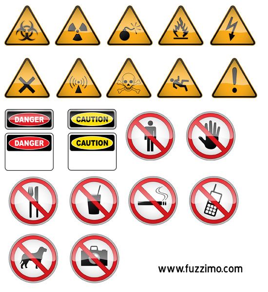 Hazard  Warning Signs | Halloween | Clipart library