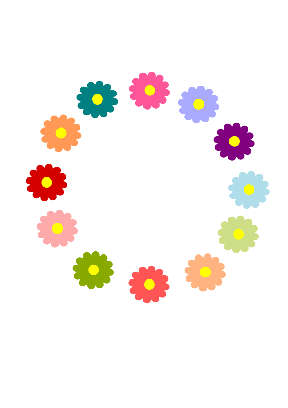 Flower Vector Free - Clipart library
