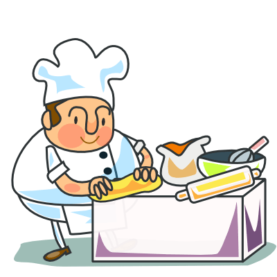 zuperdzigh: Rejected design: a chef animated gif