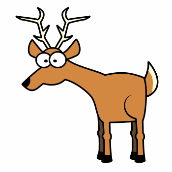 cartoon deer drawing - Clip Art Library