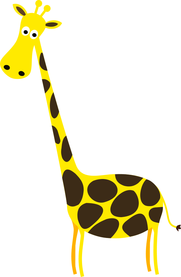 Giraffe Cartoon - vector Clip Art
