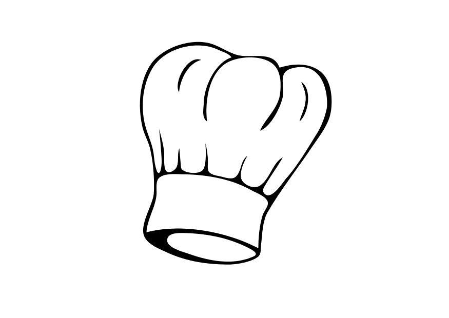 Chef Hat Template Printable from clipart-library.com