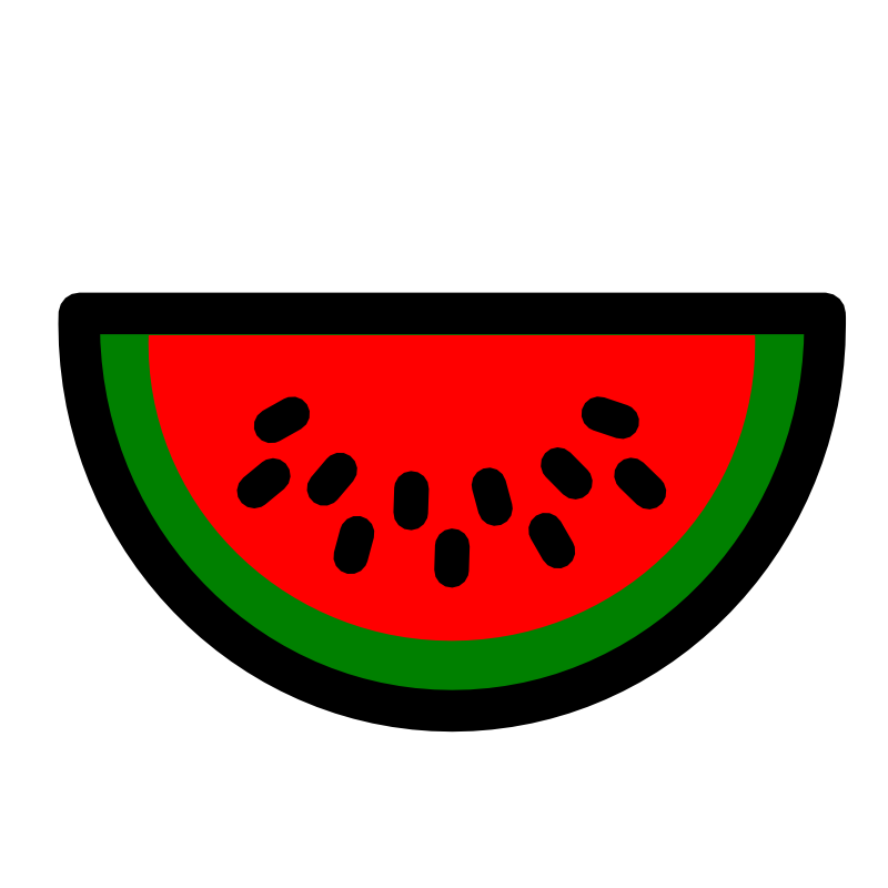 Clipart - Watermelon icon 1