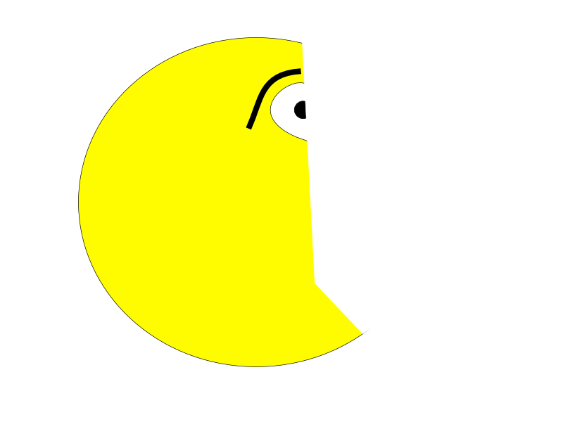 Clipart - Terrified Pacman