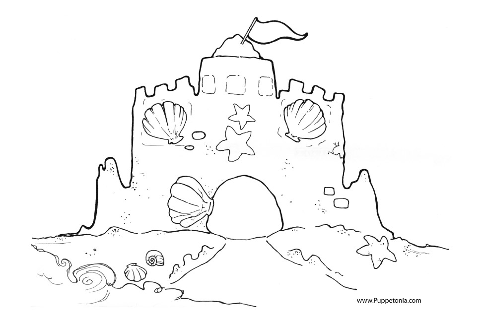 sand Colouring Pages