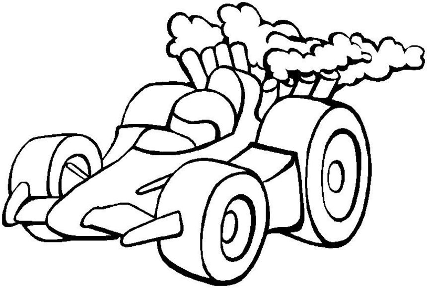simple car coloring pages