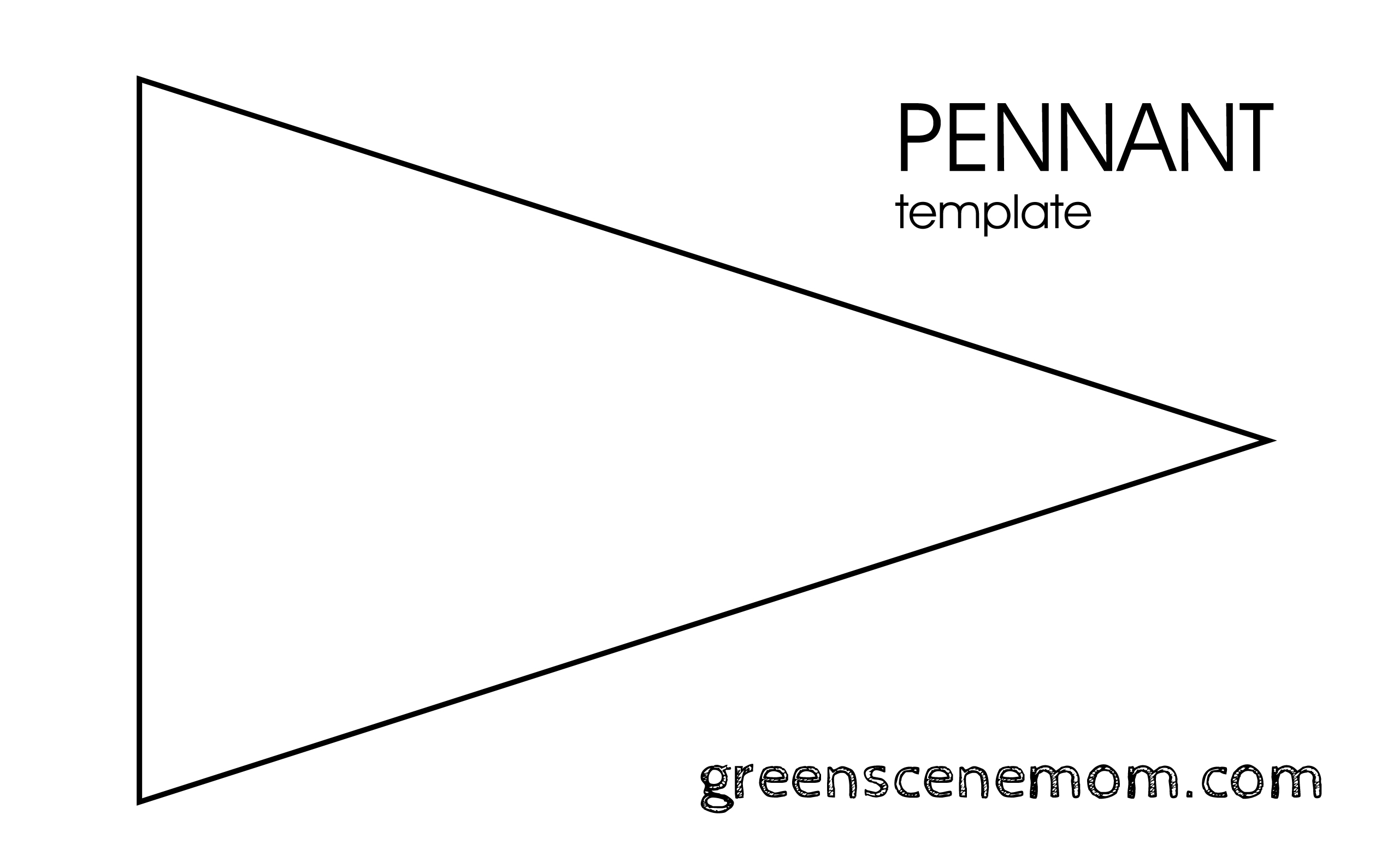 Free Printable Pennant Banner Template