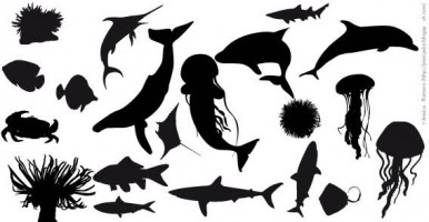 Fish silhouette free vector Free vector for free download about 