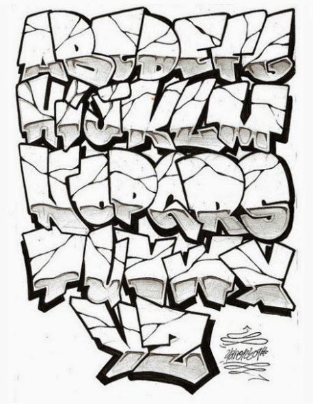 graffiti alphabet letters a  z styles