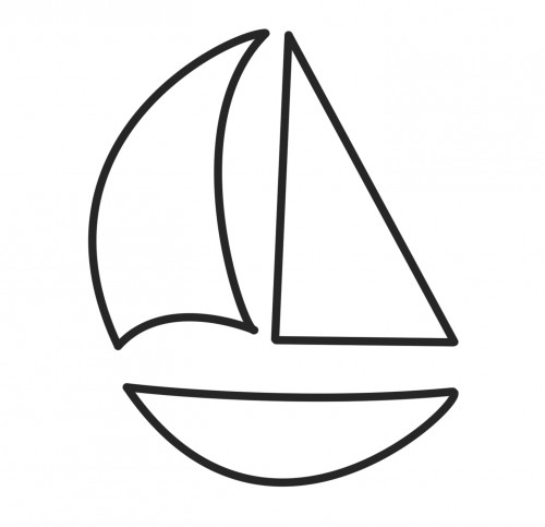 yacht outline clip art - photo #47
