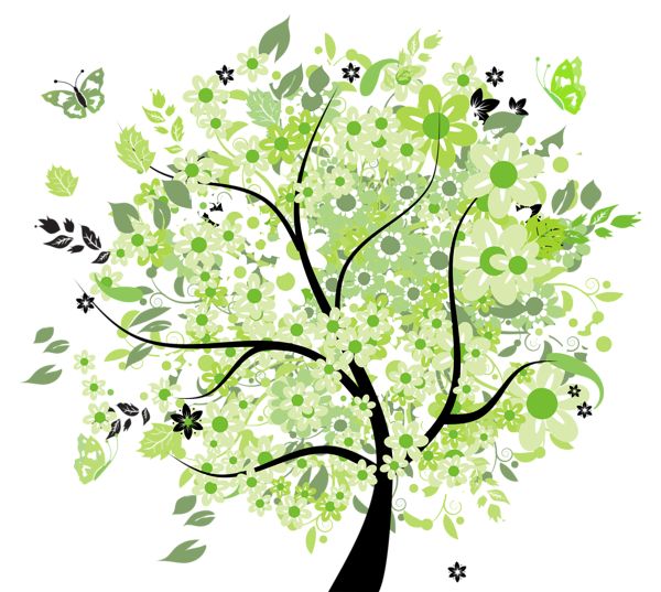 Green Spring Tree PNG Clipart Picture | Trees | Clipart library
