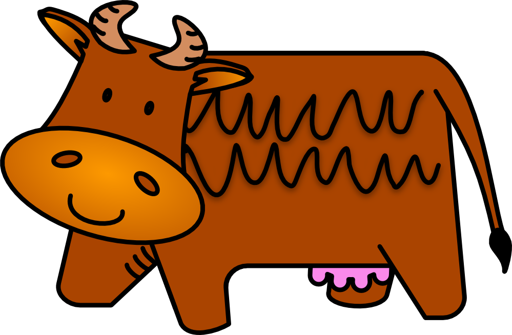 clipartist.net � brown cow