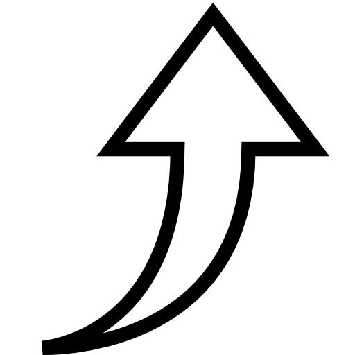Up arrow symbol icon - free psd download