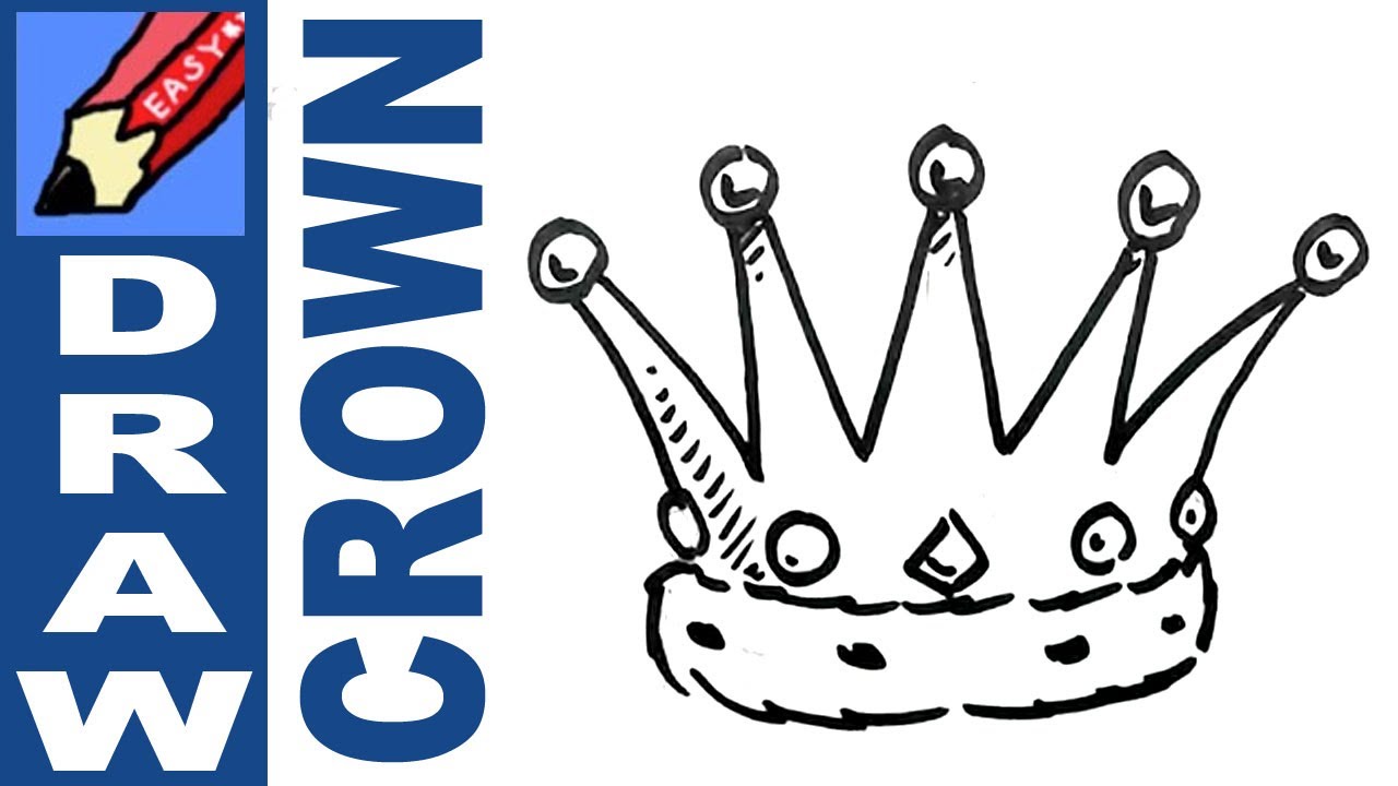 How to draw a Crown Real Easy - Spoken Tutorial - YouTube