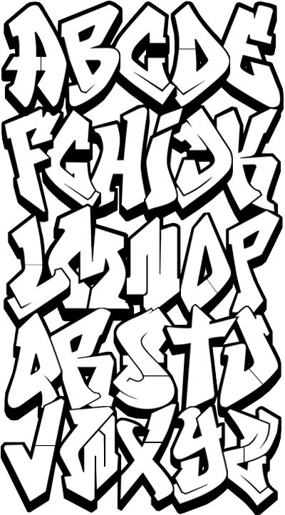 Graffiti Lettering on Clipart library | Graffiti Alphabet, Graffiti and 